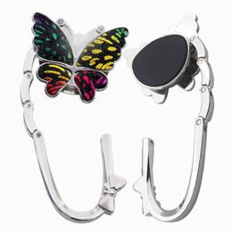 Bag Parts & Accessories Folding Handbag Tote Table Hanger Hook Holder Butterfly Pattern 1Pc
