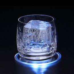 Mats & Pads Bar Cocktail Flash Base Mat Ultra-Thin Led Light Drink Coasters Bartender Lighting Cup