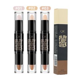 Makeup QIC Highlighter Face Concealer Stick Contouring Bronzers Highlighters Pen Cosmetic 3D Corrector Contour Stick