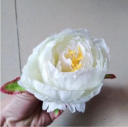 100 pcs Dia 10cm Artificial Fabric Silk Peony Flower Head For Wedding Decoration Arch Flower Arrangement DIY Material Supplies