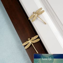 Dragonfly Shape brass Knobs Cupboard Pulls Drawer Kitchen Cabinet Handles Furniture Hardware
