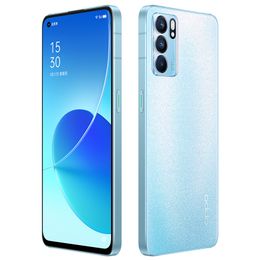 Original Oppo Reno 6 5G Mobile Phone 8GB RAM 128GB ROM MTK Dimensity 900 Octa Core 64MP OTG 4300mAh Android 6.43" AMOLED Full Screen Fingerprint ID Face Smart Cell Phone