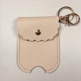 Leather Hand Soap Case Perfume Holster Student School Bag Keychain Pendant Hand Sanitizer Bag Back to School Gift Accessories BT5808