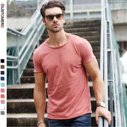 2020 Summer 100% cotton T shirt Men Casual Soft Fitness Shirt Men T Shirt Tops Tee Shirts O Neck Short Sleeve Tshirt Men G1222