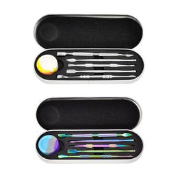 DHL free Durable Stainless Steel smoke Cleaning Oil Spoon smoking accessories tools sets hookahs Spoons Fork set