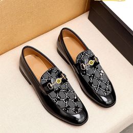 A1 2019 New Men Casual Shoes Loafers High Quality Men Shoe Genuine Leather Crocodile Pattern Shoes Flats Moccasins Shoes