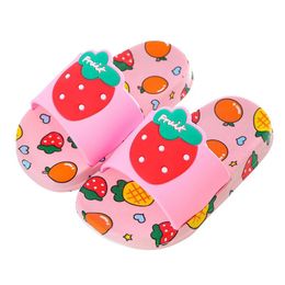red shoes boys Canada - Slipper Children's Rubber Slippers Summer Red Ins Cute Cartoon Fruit Cool For Toddler Baby Kids Boys Girls Shoes