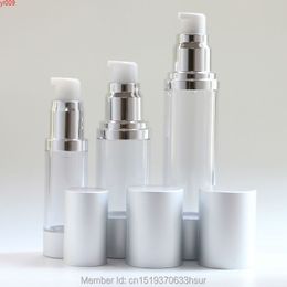 Silver High-Grade Refillable Airless Pump Dispenser Bottles Portable For Travel Lotion 10 Pieces/Lot Makeup Toolshigh qty