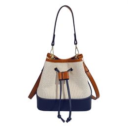 Handbag Fashion Small Drawstring Bag Female Bags high-end western style shoulder Purse autumn messenger Pocket bucket handbags