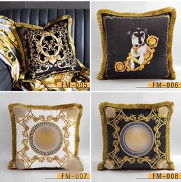 Luxury pillow case designer Signage tassel 20 Avatar patterns printting pillowcase cushion cover 45*45cm for 4 seasons home decorative and festival gifts