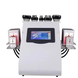 Multifunctional 6 in 1 40k Ultrasonic Cavitation Slimming Vacuum Radio Frequency Pressotherapy 8 Pads Lipo Laser Diode RF Body Shaping Machine