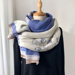 Cashmere Scarf for Women Pashmina Shawls Lady Wraps Winter Warm Scarves Design Horse Print Blanket Scarfs 2021 New