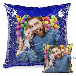 11 Colours DIY Sublimation Blank 40*40 Sequin Couch Pillow Covers Creativity Fashion Pillowcase Decoration Gift Pillowslip LLB10951