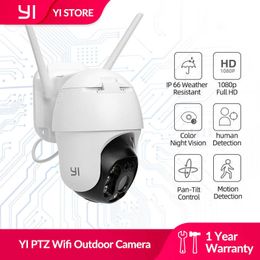-Yi PTZ WiFi / PoE Fotocamera da esterno 1080P Zoom digitale AUTO AI Ai Tracciamento umano IP Camera IR Visione notturna 2-way Audio CCTV Camera H0901