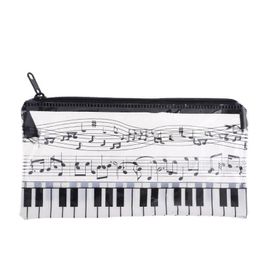 Pencil Bags P82F Music Note Piano Keyboard Case Plastic Transparent Pen Bag Student Gift