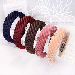 Vintage Velvet Hair Band For Women sponge Headband Girls Hair Accessories Hoop Hair Clips diademas para el pelo mujer Haar