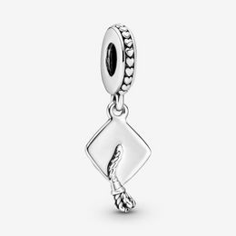 Designer Jewelry 925 Silver Bracelet Charm Bead fit Pandora Graduation Cap Dangle Slide Bracelets Beads European Style Charms Beaded Murano