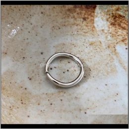 Jewelryreal 925 Sterling Sier Women Minimalist Simple Winding Rings Girls Cool Cold Wind Feeling Line Korean Style Niche Cluster Drop Deliver