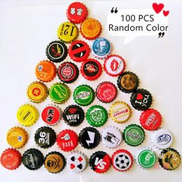 Decoration Beer Bottle Metal tin Craft cocktail beverage artwork Ornaments pattern caps Collection love 210318