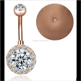 & Bell Button Rings Body Jewellery Drop Delivery 2021 Blingbling Exquisite Ao Bao Nail Soft Y Ball Navel Ring Combination Three Colours To Choos