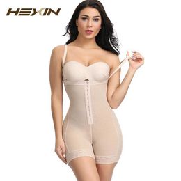 HEXIN Faja Reductoras Colombianas Post Surgery Slim Women Girdle Body Shaper Bodysuit Butt Lifter Shapewear Modelling Belt