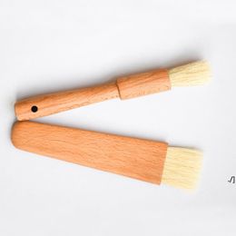 Wooden Kitchen Oil Brushes Basting Brush Wood Handle BBQ Grill Pastry Brush Baking Cooking Tool Butter Sauce Brush Bakeware RRB11716