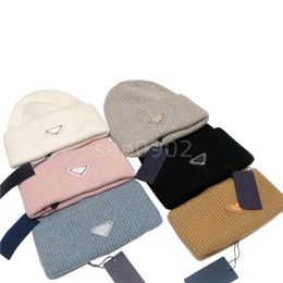 Classic Wool Knitted Beanies High Quality Luxury Cap Mens Womens Winter Sports Beanie Simple Style Brimless Hat