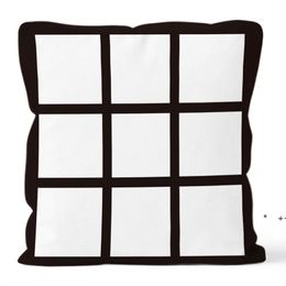 new Pillow case digital printing Pillowcases Sudoku black and white squares Pillowcase DIY Cushion Throw Sofa saddle cover customization EWE