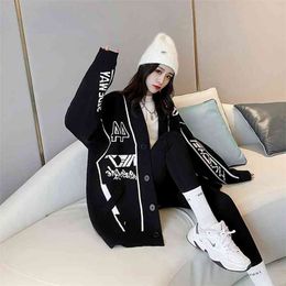 Korean fashion sweater cardigan jacket women spring and autumn knit style casual 210427