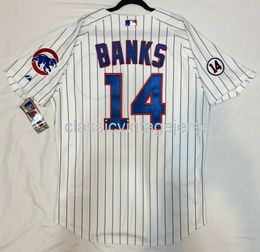 Men Women kids ERNIE BANKS ON FIELD JERSEY Embroidery New Baseball Jerseys XS-6XL