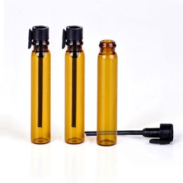 100Piece/Lot 2ml Brown Glass Perfume Dropper Bottle For Essential Oils Empty Perfume Bottles Amber Glass Bottle