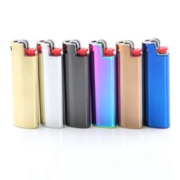 Latest Colorful Smoking Metal Lighter Case Casing Shell Protection Sleeve Portable Handpipe Innovative Design Dry Herb Tobacco Cigarette Holder DHL Free