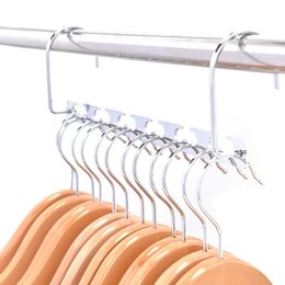 Closet Organiser Magic Clothes Hangers Hanging Metal Cloth Closet Hanger Shirts Tidy Save Space Organiser Hangers for clothes 210318