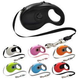 3/5/8M Retractable Dog Leashes Automatic Adjustable Extending Nylon Dogs Leash Rope For Puppy Cats Leash Walking Pet Accessories 210729