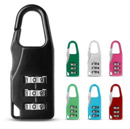 3 Mini Dial Digit lock Security Travel Safe Locks Number Code Password Combination Padlock for Padlocks Luggage SN2655