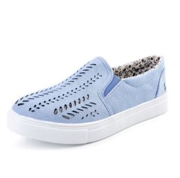 Women Loafers Espadrilles TOP-Quality Casual Flat Fabric Shoes Summer Hollow Round Canvas Trainers Pink Blue Fashion Walking Sports Skate Shoe 008