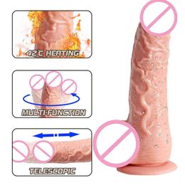 NXY Dildos Doamonkey - Telescopic Rocker, Toy Penis, Women with Wireless Remote Heating, Suction Cup, Realistic Dildo1210