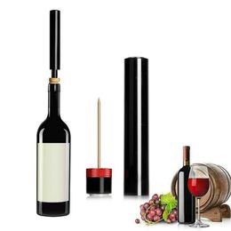 1pc Small Size Portable Red Wine Bottle Opener 7s Fast Air Pump Opener for Jar Lid Wedding Gifts Corkscrew Corks Out Tool 210319