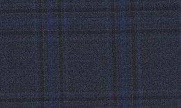 233696-9057 Pure wool high count worsted fabric [Navy Mixed Cheque Sharkskin W100](FSA)