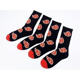 New Anime Men Women Cotton Cartoon Cloud Knee-High Socks Adult Cosplay Characters Personality Trend Hip Hop Long Happy Socks X0710