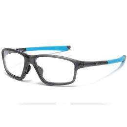 wholesale Lightweight Men Sports Optical Glasses Frame 58-16-138 TR90 Silica-Gel Fullrim Zero-Pressure Anti-Slip for Prescription Sun glasses fullset case