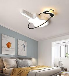Children's room guitar ceiling light LED modern simple creative cartoon bedroom lamps