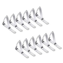 metal picnic tables Canada - Clothing & Wardrobe Storage 12 Packs Tablecloth Clips Picnic Table Flexible Metal Steel Cloth Cover Clamps Holders For Weddings Party Gradua