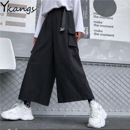 Elastic High Waist Joggers Streetwear Women Cargo Pants Casual Cargo Pants Joggers Pants Female Trousers Harajuku Big Pockets 210319