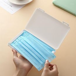 Storage Bags 1PC Portable Face Masks Container Dustproof Mask Case Safe Pollution-Free Disposable Box Organizer Gadgets