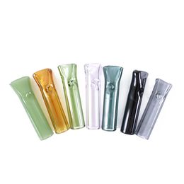 8MM Clear Smoking Glass Philtre Tips Flat Mouth for RAW Rolling Papers Tobacco Cigarette Holder Pyrex Glass Tube Tip