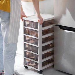 Cosmetic Drawer Makeup Organizer Jewelry Container Storage Box DIY Multi-layer Nail Casket Holder Bathroom BSL001 211112