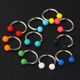 Acrylic Body Piercing Jewellery Stainless Steel Nose Studs U Shaped Eyebrow Stud for Men and Women