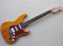 Natural Wood Color 6 Strings Electric Guitar with SSH Pickups,Rosewood Fretboard,Can be Customized