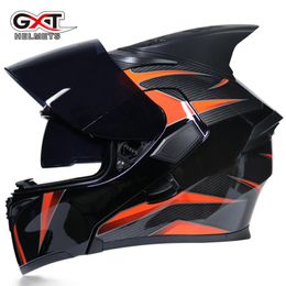 Motorcycle Helmets Cool Genuine GXT Flip Up Motorbike Warm Men Women Summer Winter Scooter Motor Bike Helmet